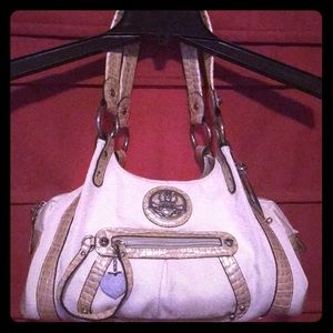 Kathy Van Shoulder hobo handbag Pearl Champagne